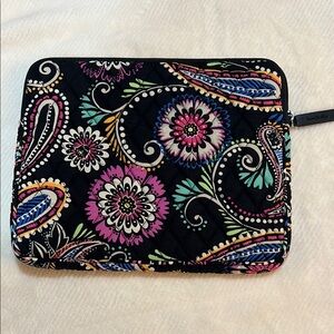 Vera Bradley Black Floral Paisley Sleeve